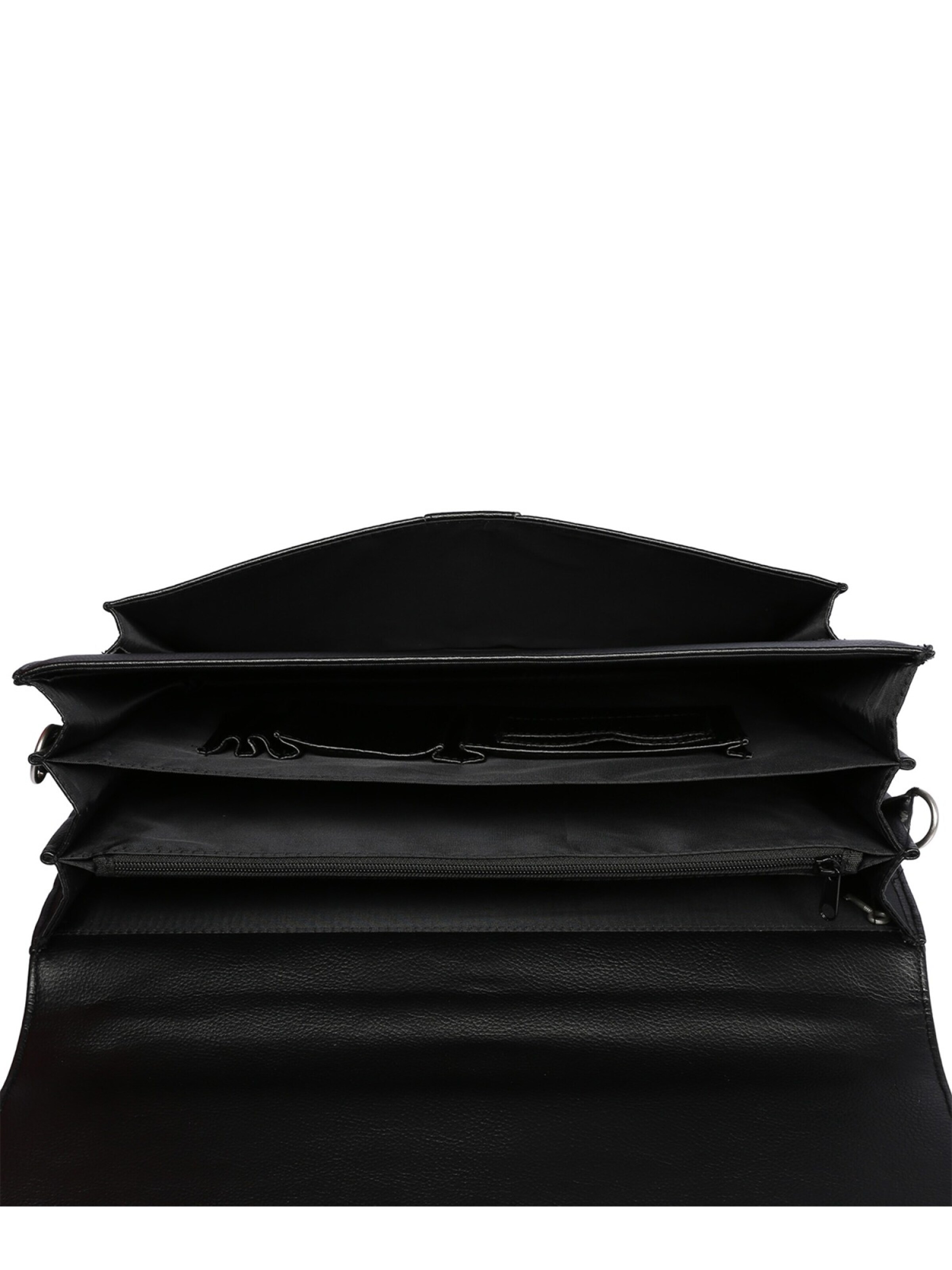 Christian Wippermann Aktenkoffer 'Aktentasche Tasche Messenger Laptop Leder Optik'‌ in Schwarz