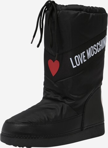 Love Moschino - Botas de nieve en negro: frente