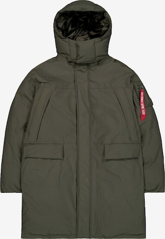 ALPHA INDUSTRIES Winterparka in Groen: voorkant