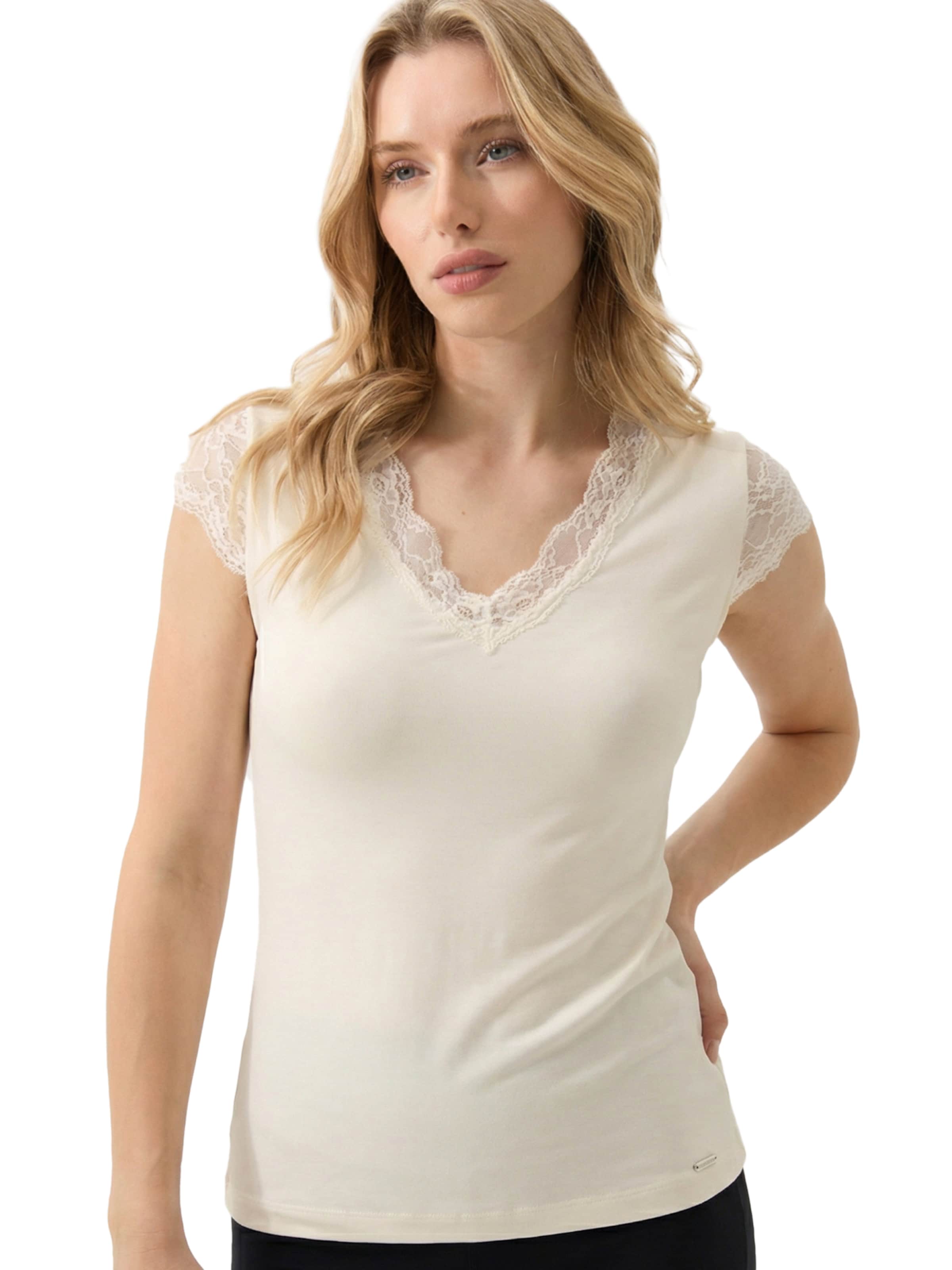 Blackspade Onderhemd in Beige: voorkant