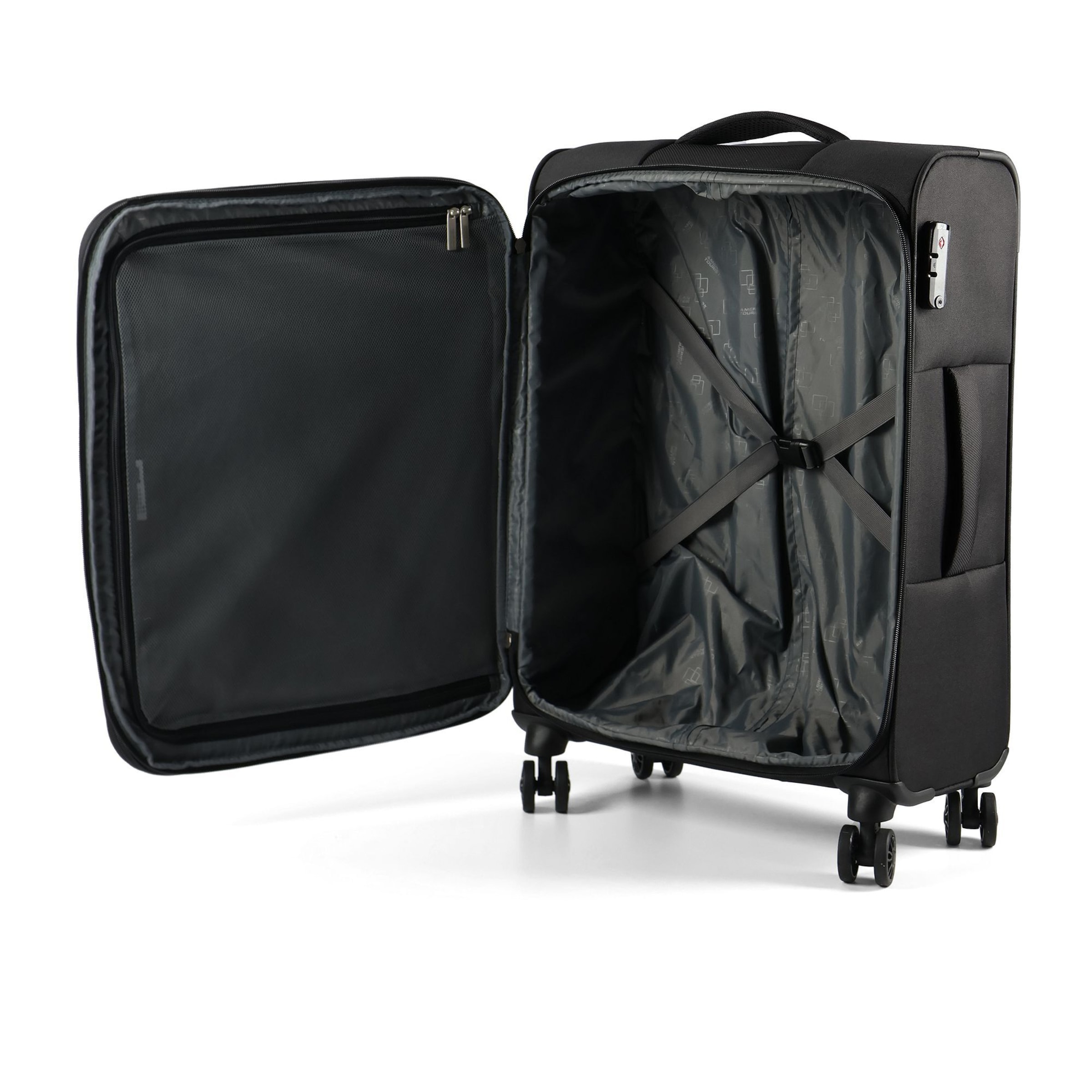 American Tourister Suitcase set 'Nitestream' in Black