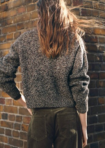 MANGO Strickjacke 'Salty' in Braun