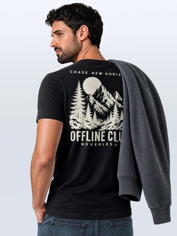 Neverless Shirt 'Offline Club' in Black