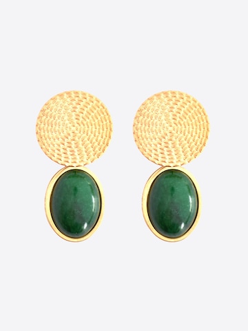 PUABI Earrings 'Natika' in Green: front