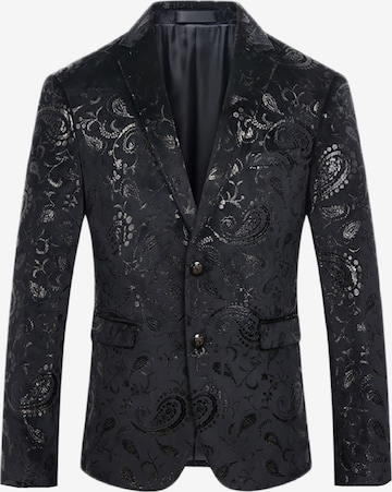 YOUTHUP Slim fit Suit Jacket 'Goldglanz' in Black: front