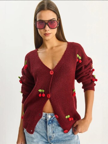 Bianco Lucci Strickjacke 'Strickjacken'‌‌‌‌‌‌‌‌ in Rot