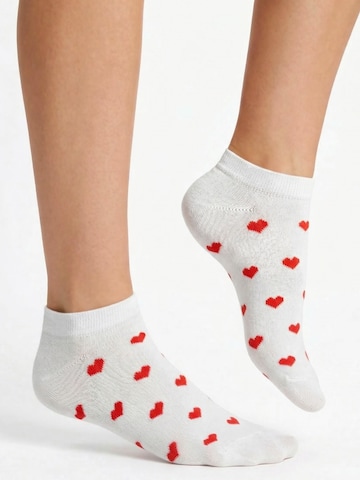 footstar Füßlinge 'Ringel'‌‌‌‌‌‌‌‌‌ in Weiß