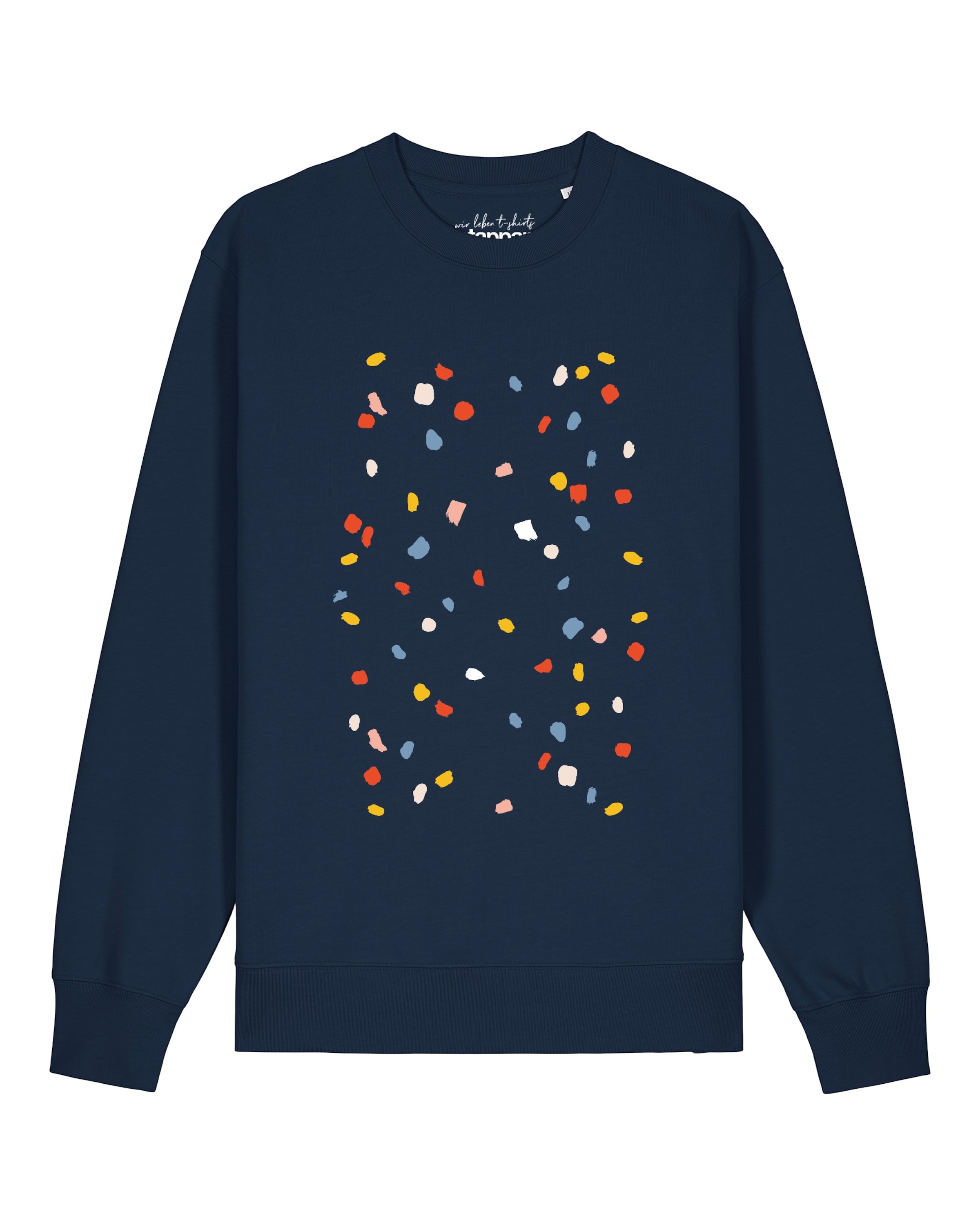 Watapparel Sweatshirt ' This is Art ' in Blauw: voorkant