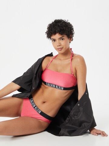 Calvin Klein Swimwear Bandeau Bikini Top 'Intense Power' in Pink