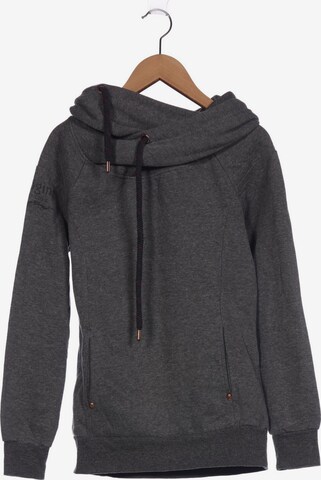 ONLY Sweatshirt & Zip-Up Hoodie in XS in Grey: front