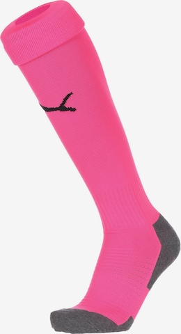 PUMA Soccer Socks 'Team Liga' in Pink: front