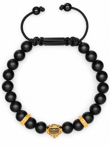 GT Collection Βραχιόλι 'LEOPARD' σε μαύρο