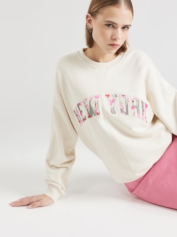 Sweat-shirt 'TULIPS' CATWALK JUNKIE en blanc