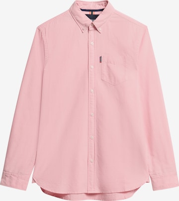 Superdry & Co Button Up Shirt 'Essentials' in Orange: front