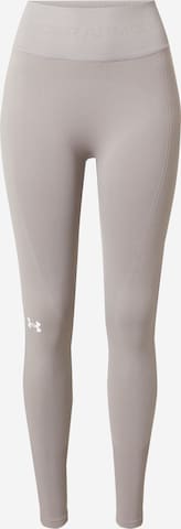 UNDER ARMOUR Skinny Sportbroek in Grijs: voorkant