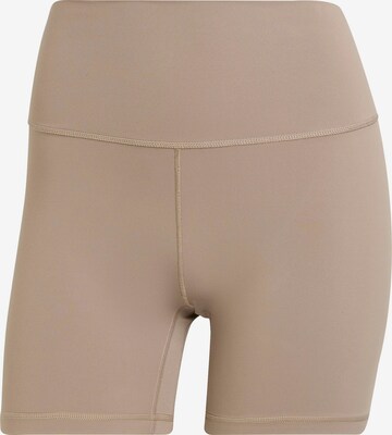 Pantalon de sport 'All Me' ADIDAS PERFORMANCE en beige : devant