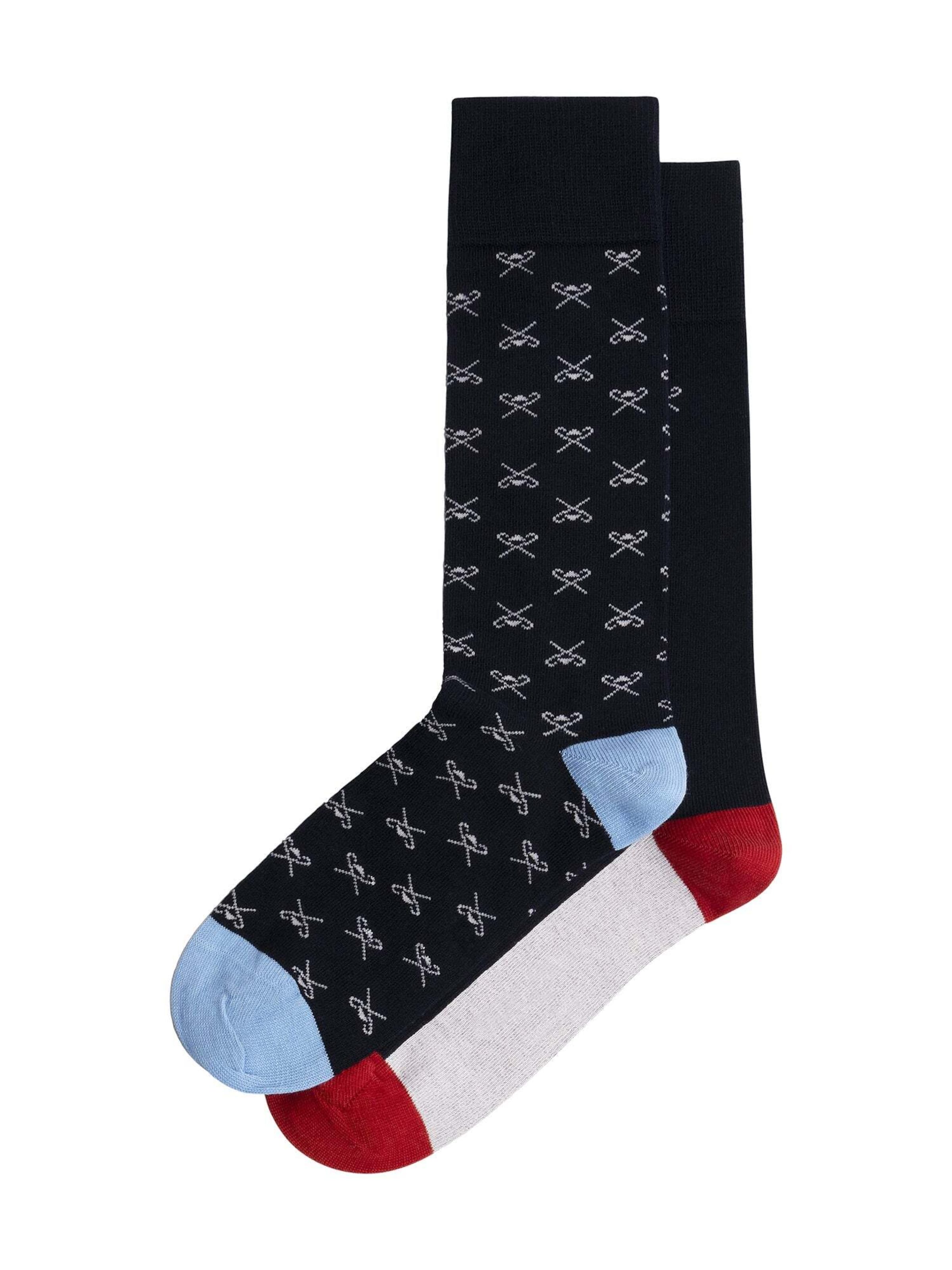 Chaussettes Hackett London en noir : devant