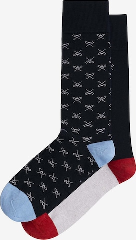 Chaussettes Hackett London en noir : devant