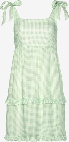 LASCANA Letní šaty – zelená: přední strana