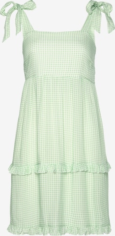 LASCANA - Vestido de verano en verde: frente