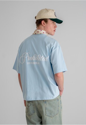T-Shirt 'Hometow' Prohibited en bleu