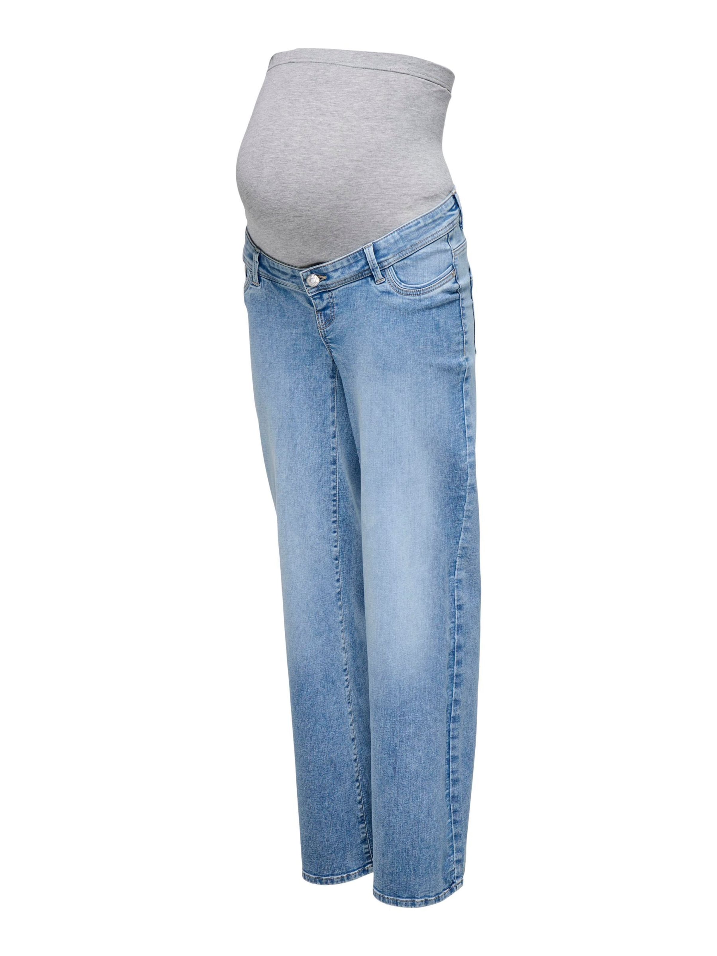 Only Maternity Wide Leg Jeans 'OLMWauw' in Blau: Vorderseite
