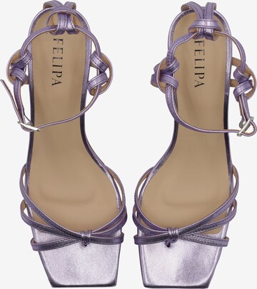 Sandales à lanières FELIPA en violet