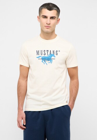 MUSTANG T-Shirt 'Style Austin' in Weiß: Vorderseite