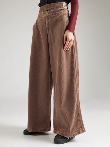 ADIDAS ORIGINALS Широкий Штаны в Коричневый: спереди