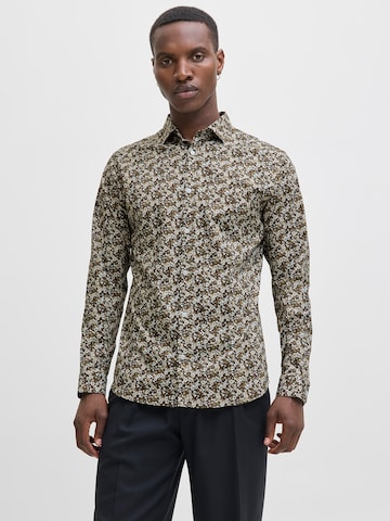 Coupe regular Chemise 'JPRBLABLACKPOOL' JACK & JONES en vert : devant