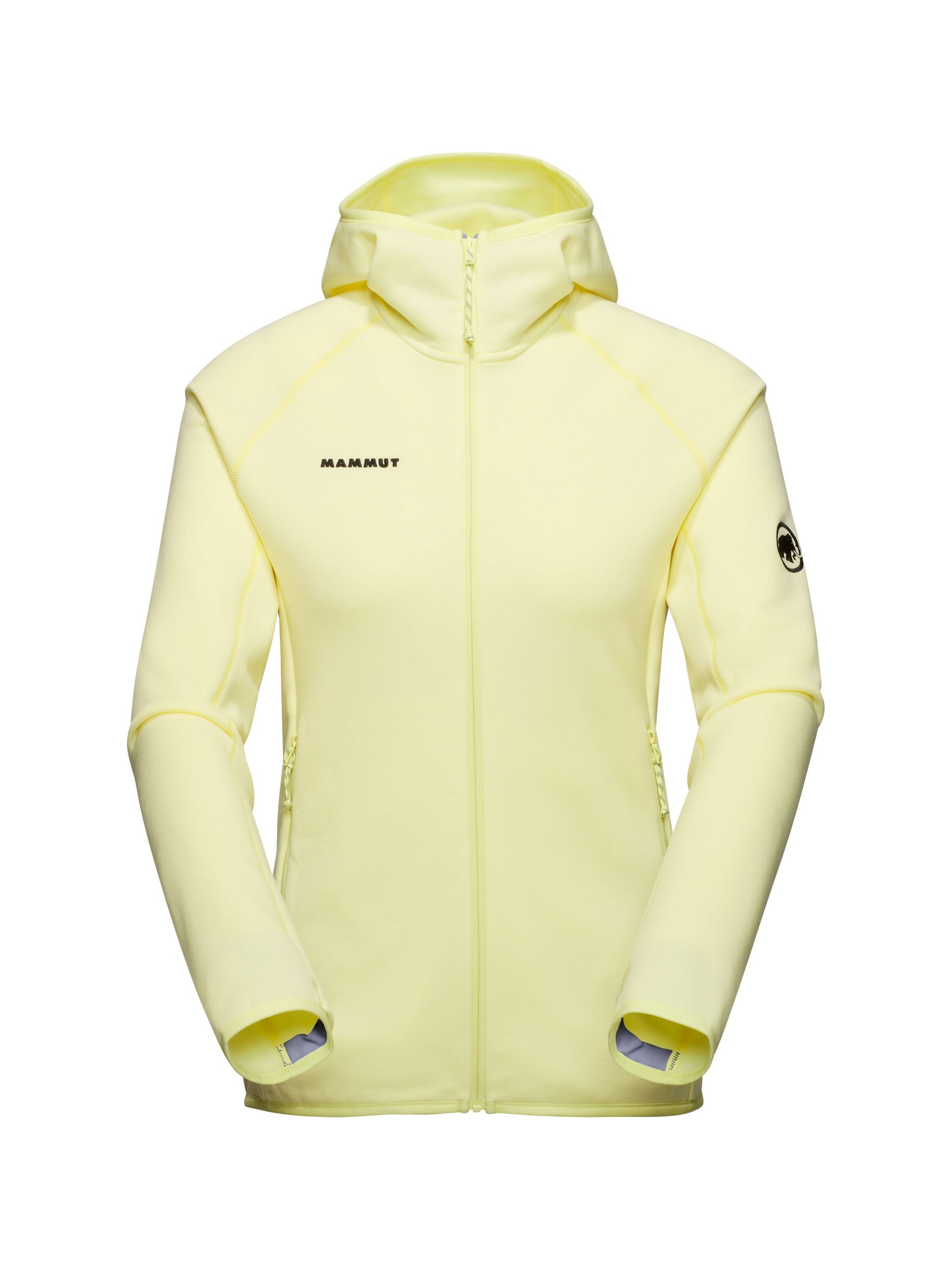 MAMMUT Athletic Fleece Jacket 'Aconcagua' in Yellow: front