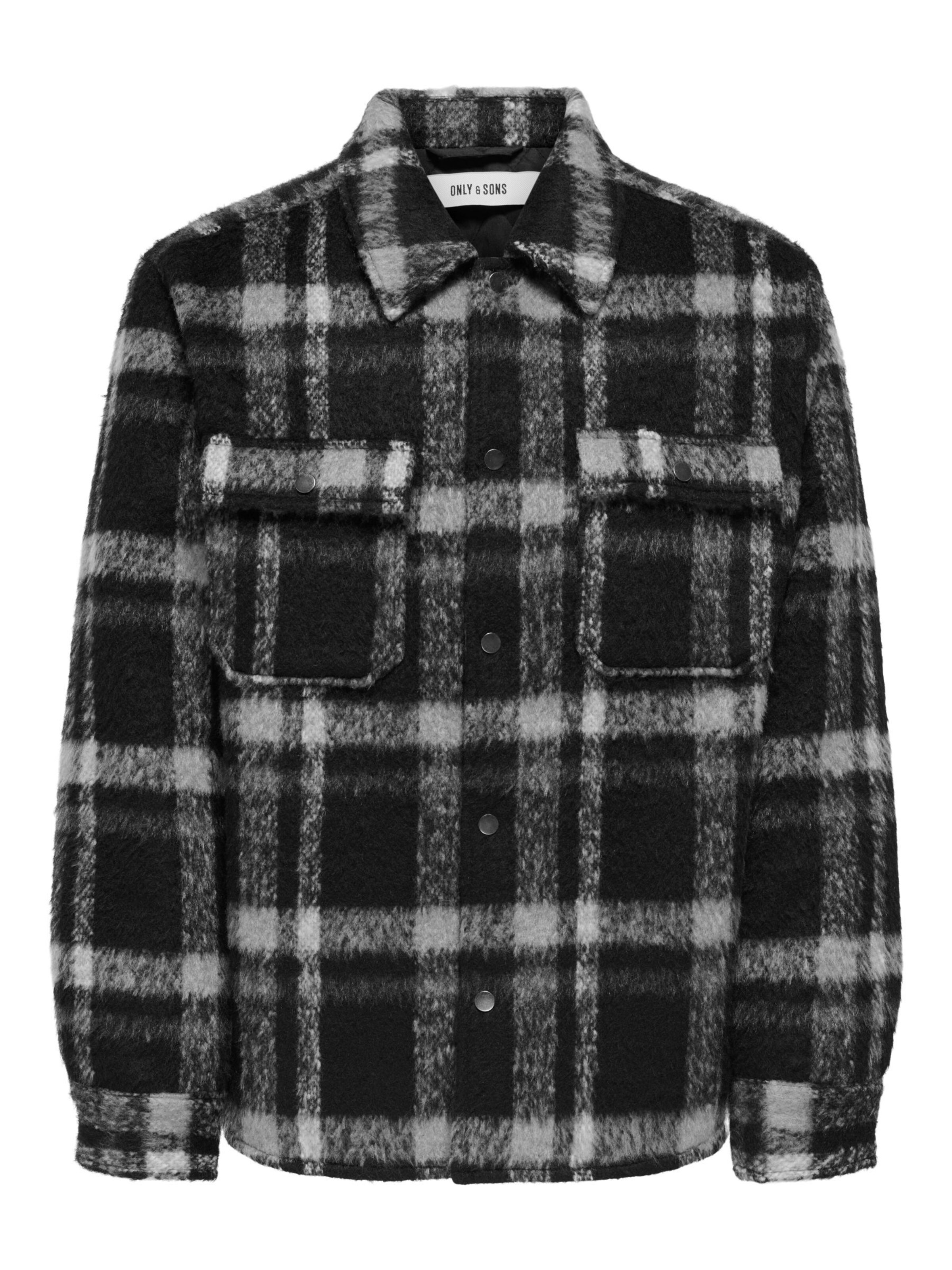 Only & Sons Between-Season Jacket in Black: front