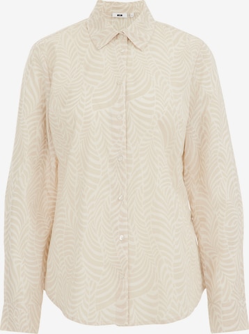 WE Fashion Blouse in Beige: voorkant