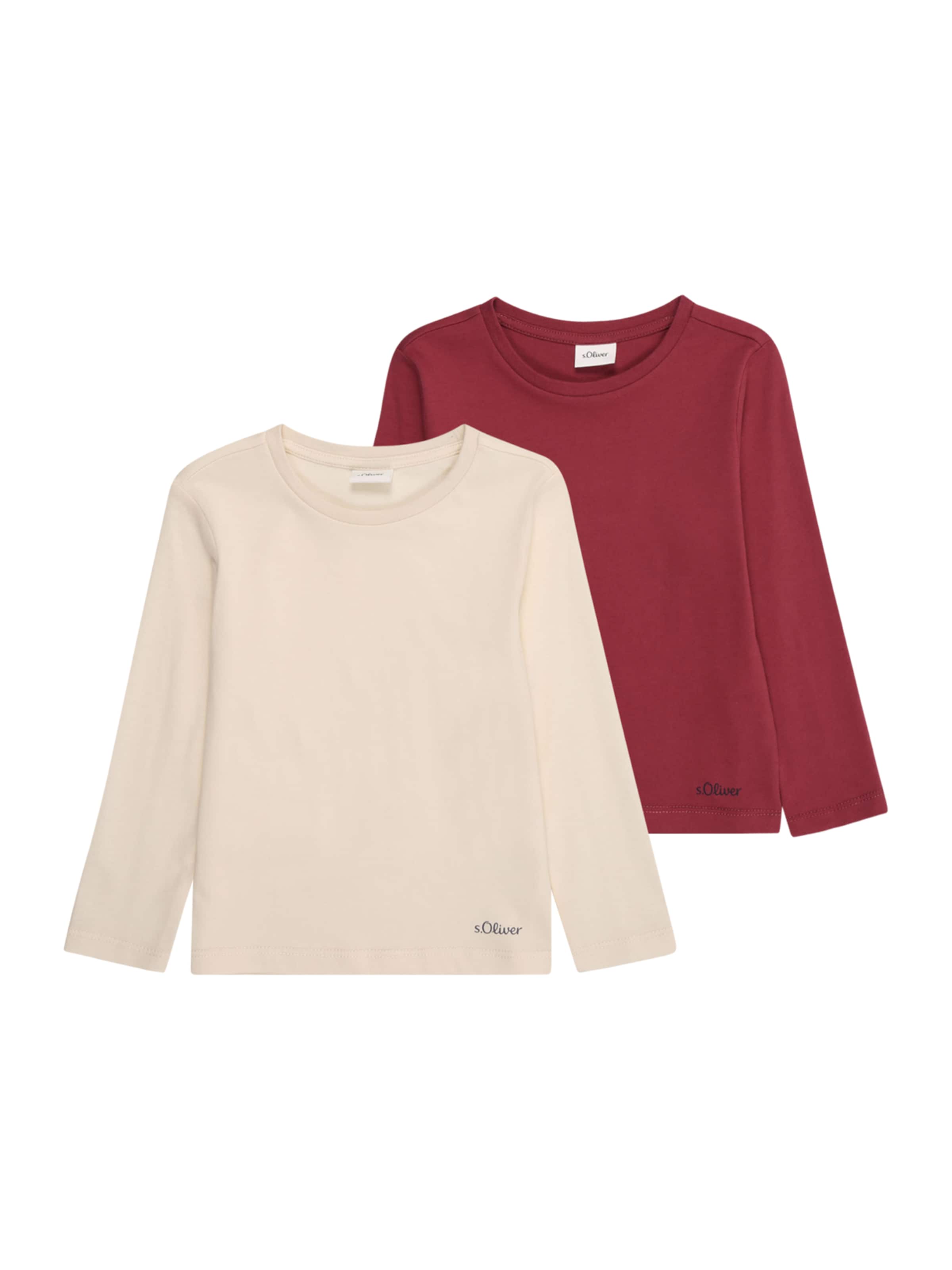 Tricou s.Oliver pe crem / roșu, Vizualizare produs