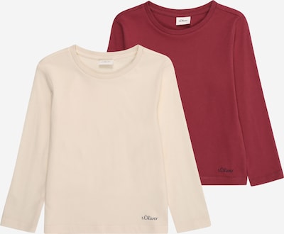 Marškinėliai iš s.Oliver, spalva – kremo / raudona, Prekių apžvalga
