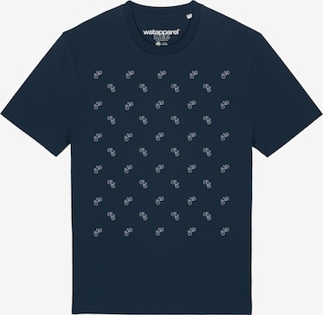Watapparel Shirt 'Fahrräder' in Blauw: voorkant