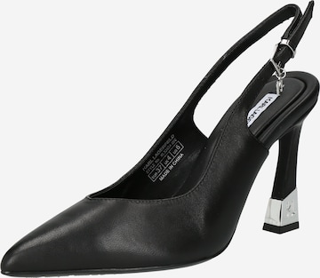 Karl Lagerfeld Slingpumps in Zwart: voorkant