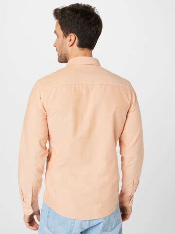 BLEND Regular Fit Skjorte 'NAIL' i orange