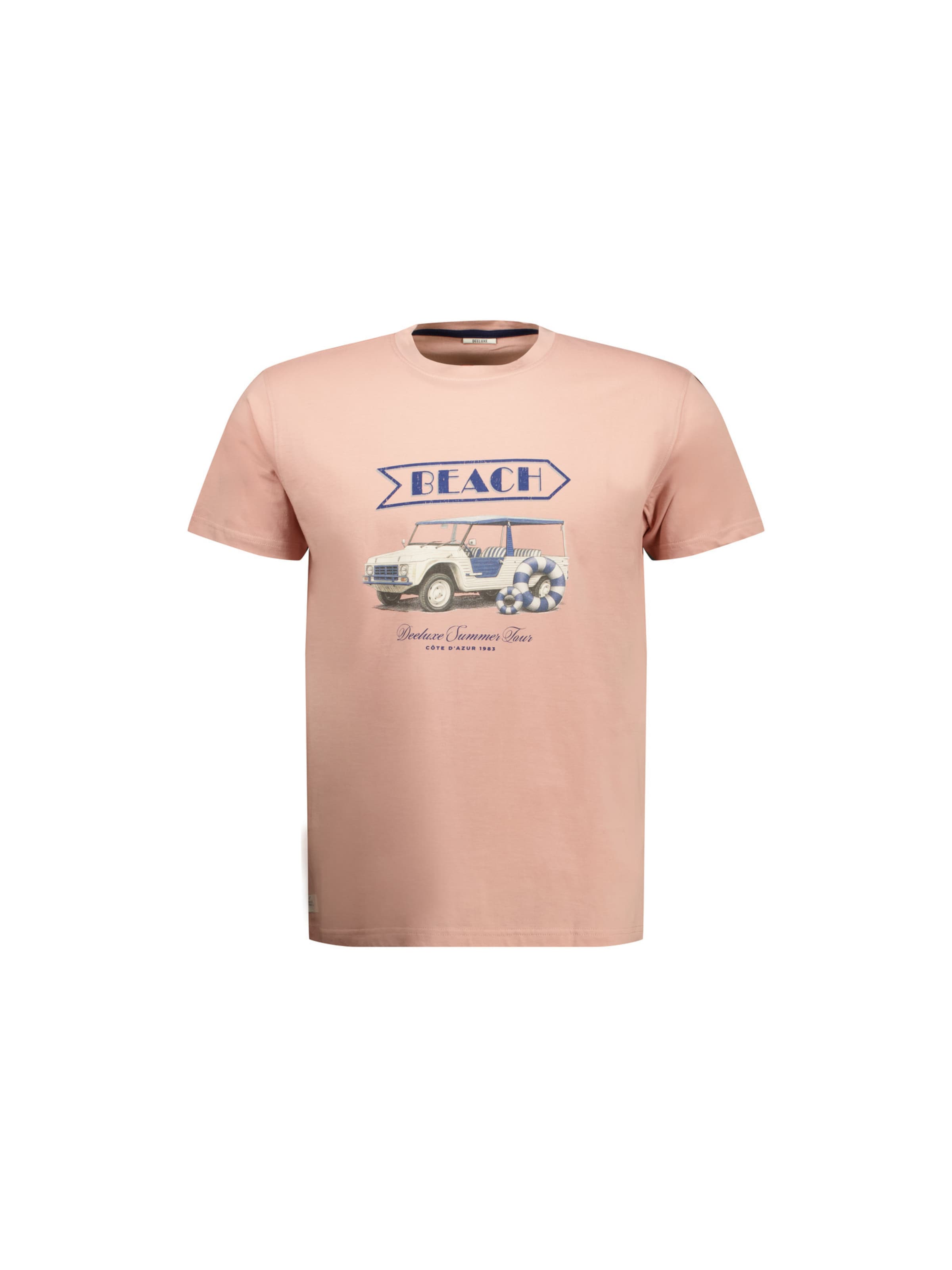 T-Shirt 'Beachway' Deeluxe en rose : devant