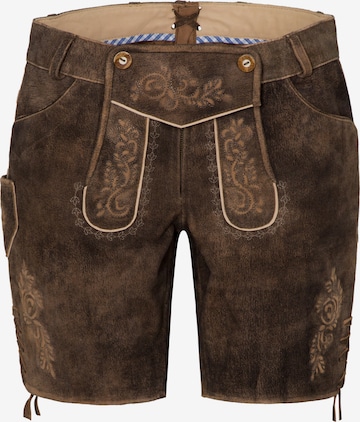 SPIETH & WENSKY Traditional pants in Brown: front