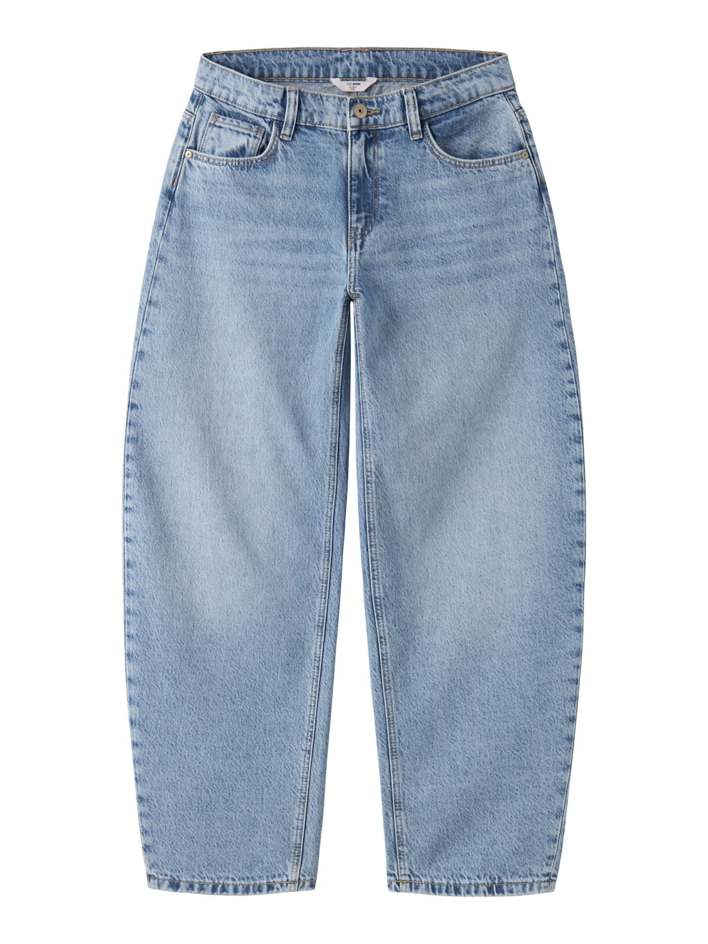 TWO SOON Wide leg Jeans in Blauw: voorkant