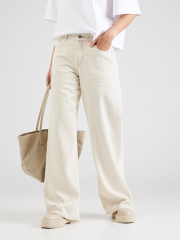 & Other Stories Wide leg Jeans in Beige: front
