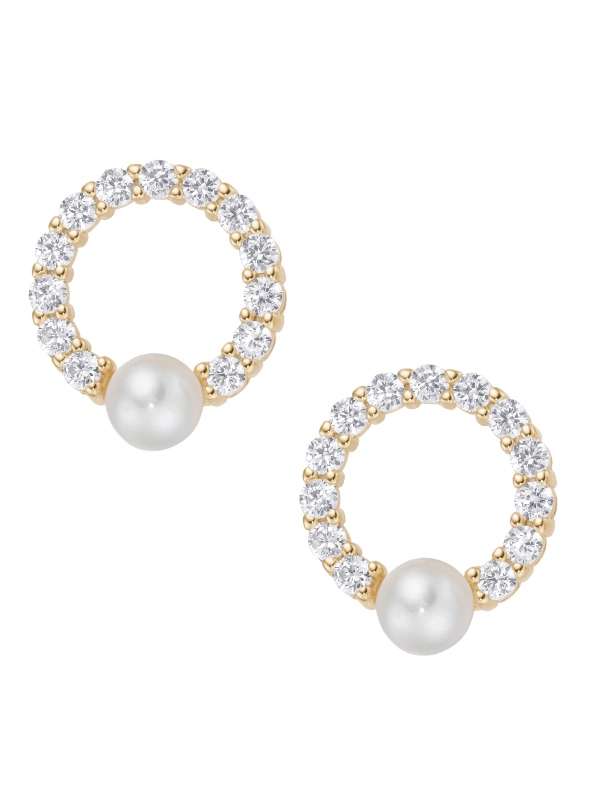 Orecchini in One Size Smart Jewel di colore oro / bianco perla, Visualizzazione prodotti