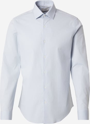 mėlyna Calvin Klein Priglundantis modelis Marškiniai 'ESNTL': priekis