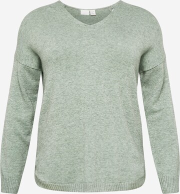 ONLY Carmakoma Sweater 'Margareta' in Green: front