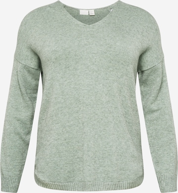 ONLY Carmakoma - Pullover 'Margareta' em verde: frente