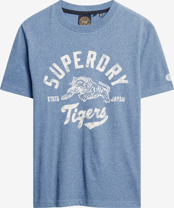 Superdry T-Shirt 'Athletic' in Blau: predná strana