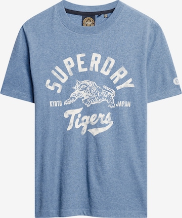 T-shirt 'Athletic' Superdry en bleu : devant