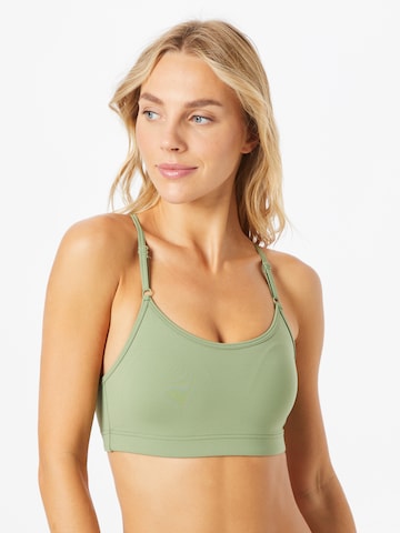 Casall Bralette Sports Bra in Green: front