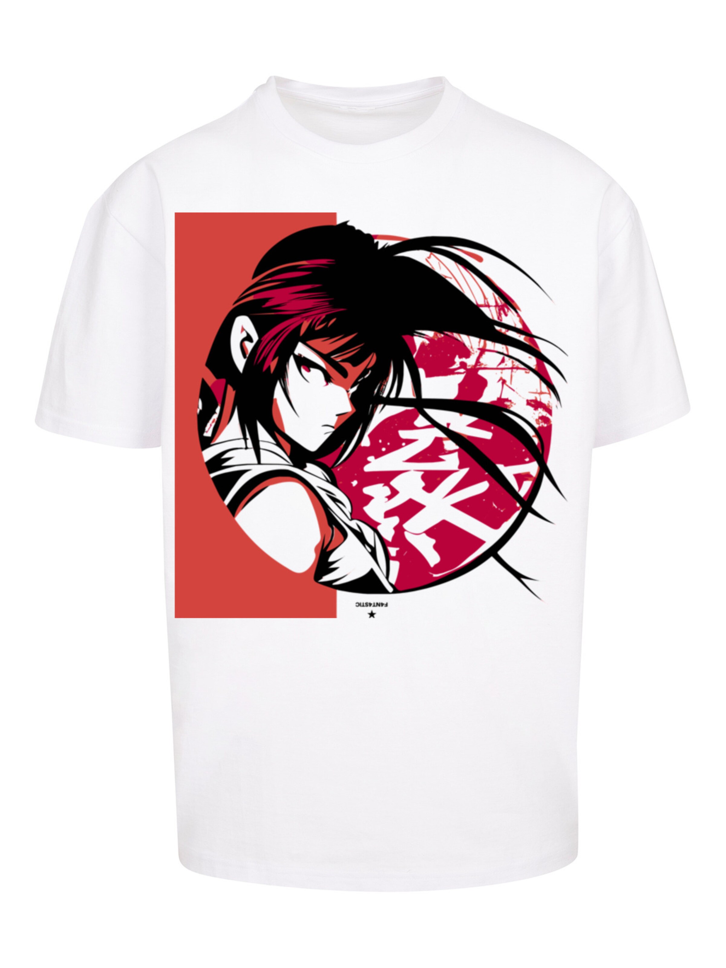 F4NT4STIC Shirt 'Japanese Styles' in Wit: voorkant